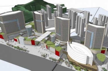SketchUp Complex Model: Modern Commercial Center with High-Rise Offices, Retail Streets, and Public Square-BIM WORLD