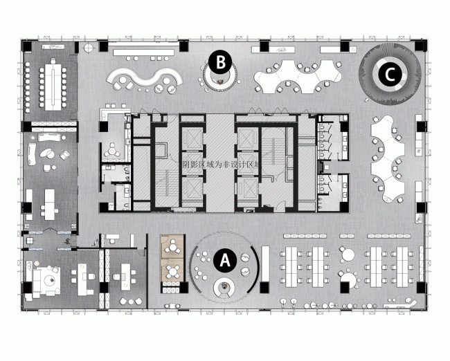 BIM Architecture | Poly · Future Daduhui Office Model Room/CUN inch Design