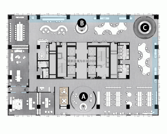 BIM Architecture | Poly · Future Daduhui Office Model Room/CUN inch Design