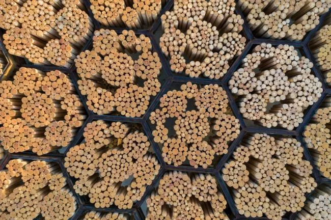 BIM Architecture | Carved Wood Bundle, Caring for Tranquility: Tippet Rise Art Exhibition Pavilion/K é r é Architecture