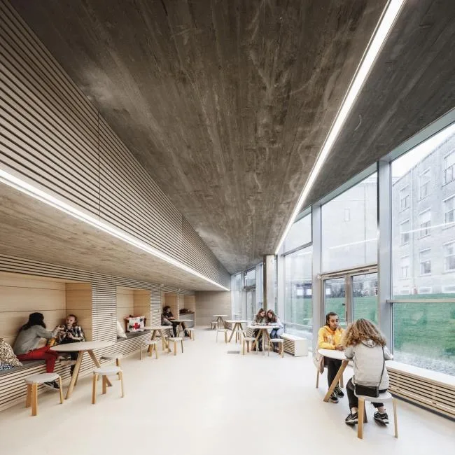 BIM Architecture | Developed on the Ground, Tilted Upward: Danish Red Cross Volunteer Home/COBE