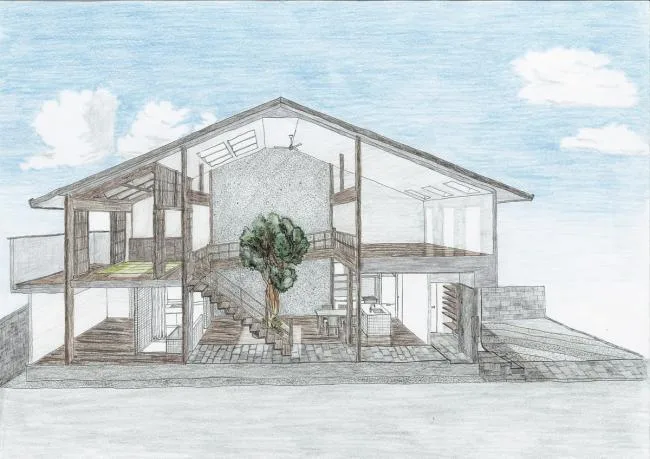 BIM Architecture | Kyoto House, Moving the Courtyard into the Home/07BEACH