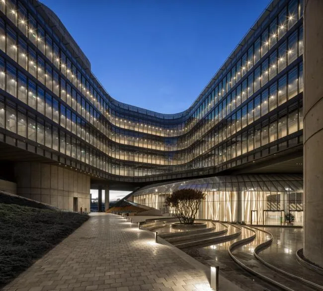 BIM Architecture | A Glass Box Gently Lying on a Hill: Galanti Bank Technology Park/ERA Architects