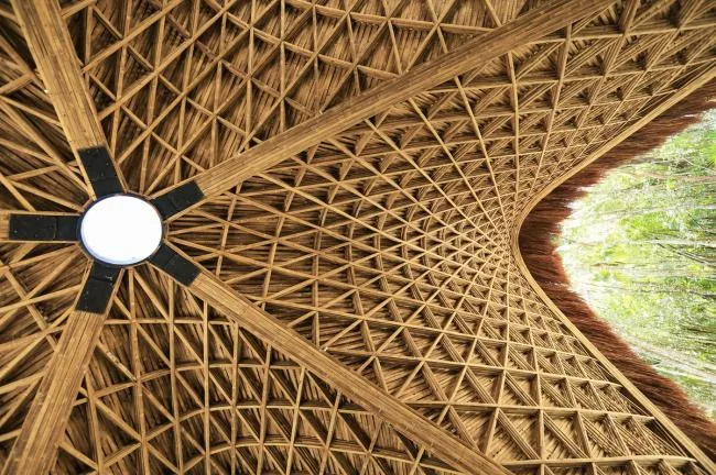 BIM Architecture | Luum Temple, Natural Beauty under Bamboo Parameter Digitization/CO-LAB Design Office