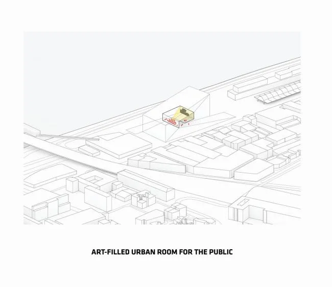 BIM Architecture | 'M É CA Cultural, Economic and Creative Center', Material Texture of Sandblasting Concrete/BIG