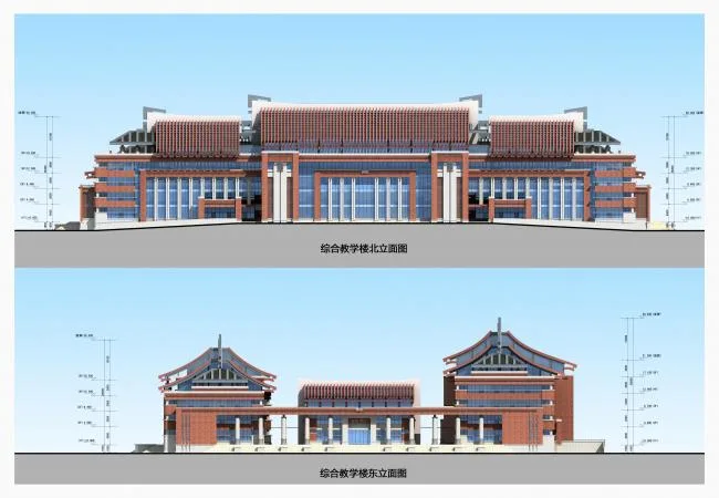 BIM Architecture | Ancient Methods Used Today, Red Anthem - Comprehensive Teaching Building of Gu Wenchang Cadre College (Phase I)/Xiamen Branch of China Academy of Building Research