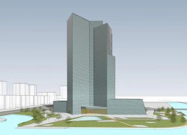 Modern High-Rise Office Building SketchUp Model