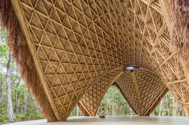 BIM Architecture | Luum Temple, Natural Beauty under Bamboo Parameter Digitization/CO-LAB Design Office