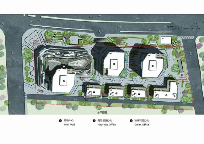 BIM Architecture | Urban Symbiotic Space - Nanjing Shimao Smart Park& 52+Mini Mall/Chengzhi Design