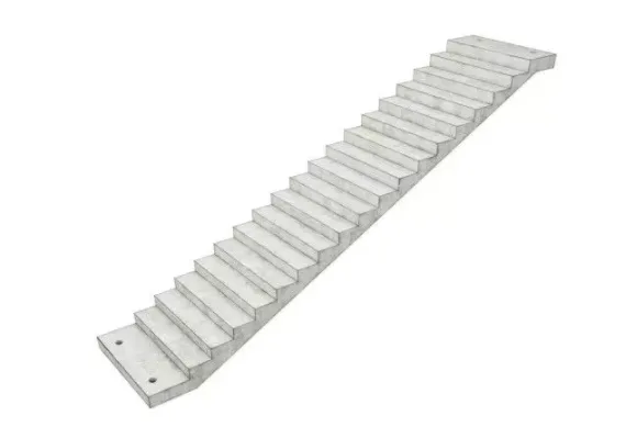 Prefabricated staircase schematic