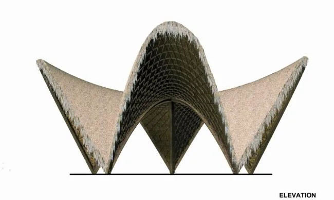 BIM Architecture | Luum Temple, Natural Beauty under Bamboo Parameter Digitization/CO-LAB Design Office