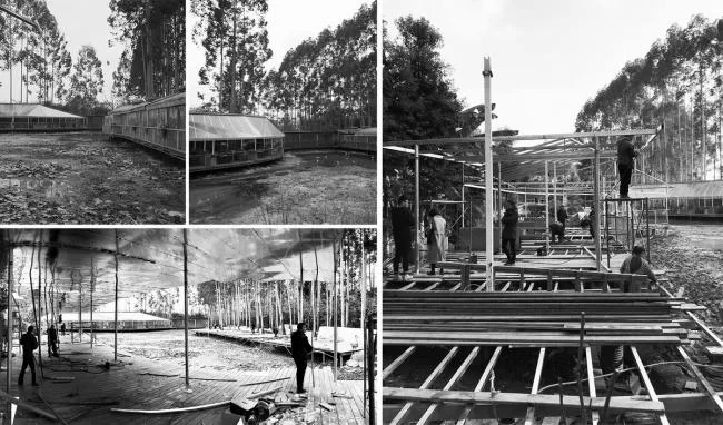 BIM Architecture | Clouds and Clouds, Ribbon Transcendence: Cloud Mirror · Flower Garden Warm Pot Restaurant/Muda Architecture