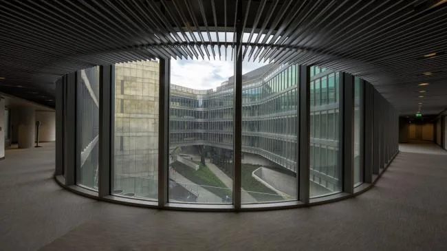 BIM Architecture | A Glass Box Gently Lying on a Hill: Galanti Bank Technology Park/ERA Architects
