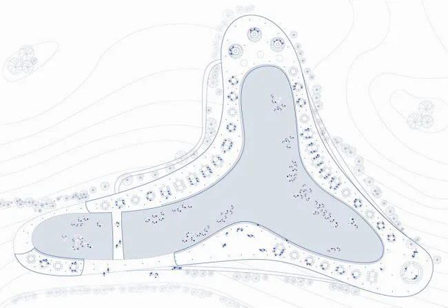 BIM Architecture | Clouds and Clouds, Ribbon Transcendence: Cloud Mirror · Flower Garden Warm Pot Restaurant/Muda Architecture