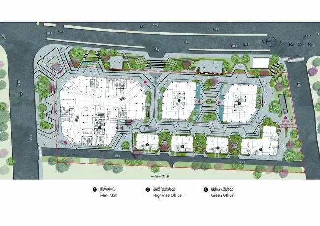 BIM Architecture | Urban Symbiotic Space - Nanjing Shimao Smart Park& 52+Mini Mall/Chengzhi Design