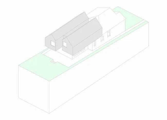 BIM Architecture | Children's Building Blocks Constructed from Angular Geometry: Twin Top Villas/Benn&  Penna Architecture