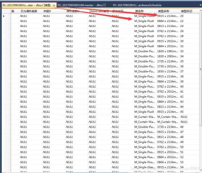 Revit detail table reading, storing detail table data to SQL Server database, Python reading database