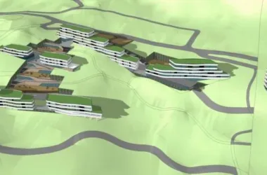 Modern Mountain Hotel and Homestay Model in SketchUp-BIM WORLD