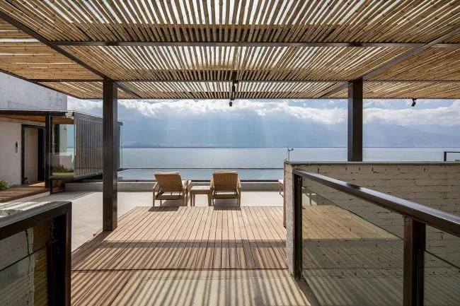 BIM Architecture | Sunset Glow Over Cang'er Lake: Notes on the Construction of the Slow House in Dali/IDO Yuanxiang Architecture+Chongqing Hexin Architectural Design Institute