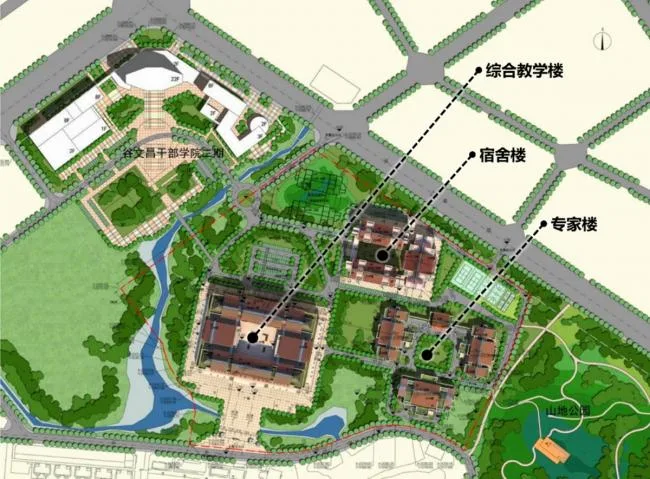 BIM Architecture | Ancient Methods Used Today, Red Anthem - Comprehensive Teaching Building of Gu Wenchang Cadre College (Phase I)/Xiamen Branch of China Academy of Building Research