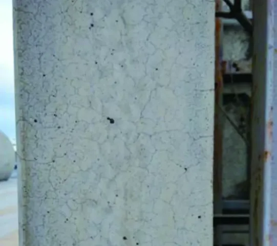 Effect of uncoated protective agent on the side
