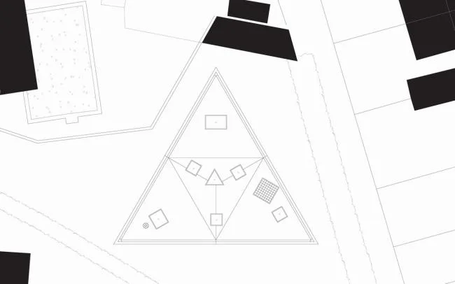 BIM Architecture | Triangular Room with Back to Back Surrounding Integration/Urban Agency
