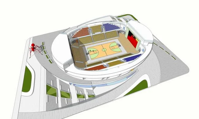 BIM Architecture | Beijing Architecture New Year's Eve Campus Gymnasium/Beijing Construction Engineering Architectural Design and Research Institute