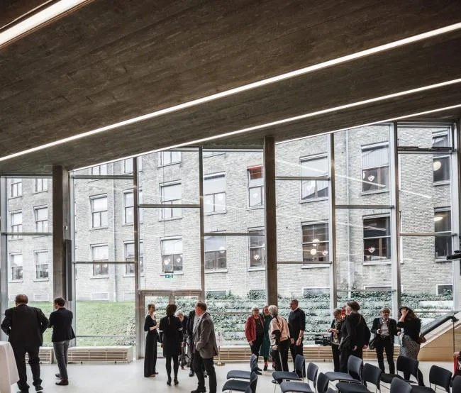 BIM Architecture | Developed on the Ground, Tilted Upward: Danish Red Cross Volunteer Home/COBE