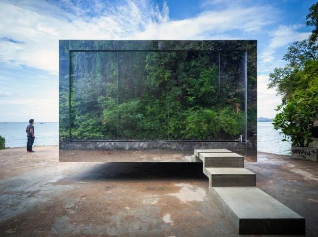 BIM Architecture | Sunrise and Sunset Pavilion, Philosophy of Reality and Illusion/Walllasia