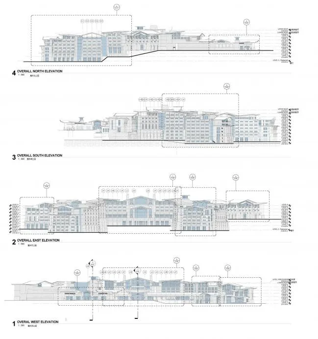 BIM Architecture | Enjoying Green Mountains and Blue Water Scenery, Showcasing Ancient and Intimate Appearance: Hilton Hotel Dali/CCDI+WATG