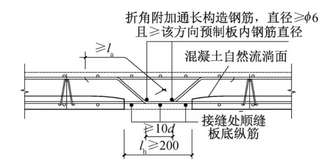 Post-pouring composite floor slab connection nodes