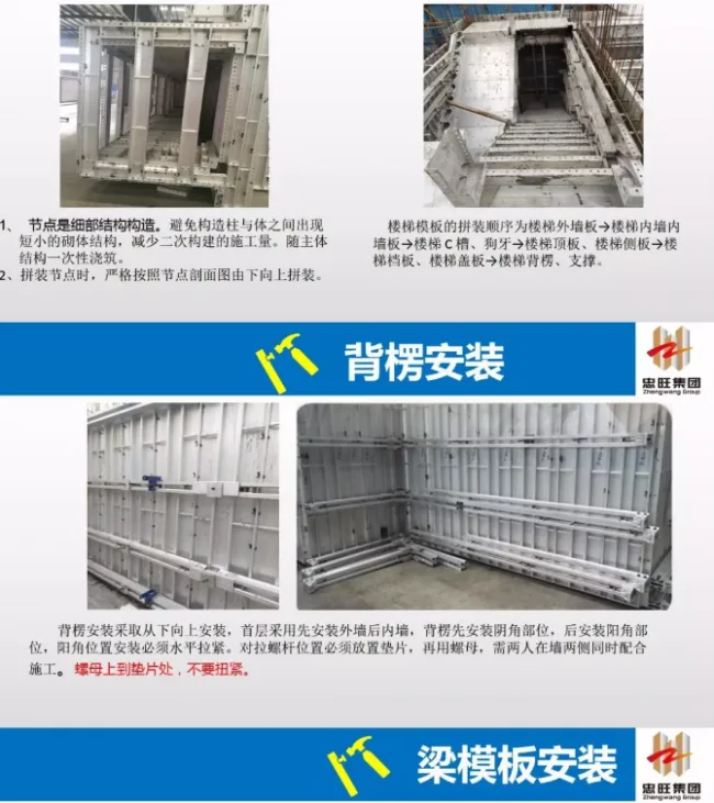 BIM and Prefabricated Aluminum Alloy Template Assembly Precautions and Construction Safety Points