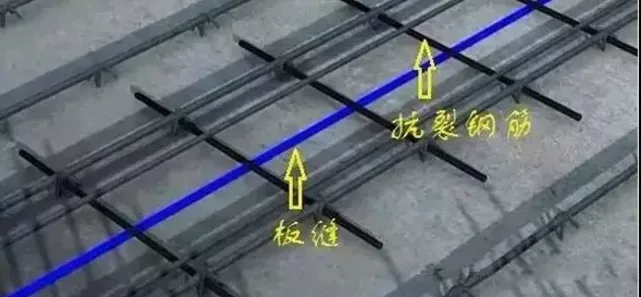 Crack-resistant steel bars installation