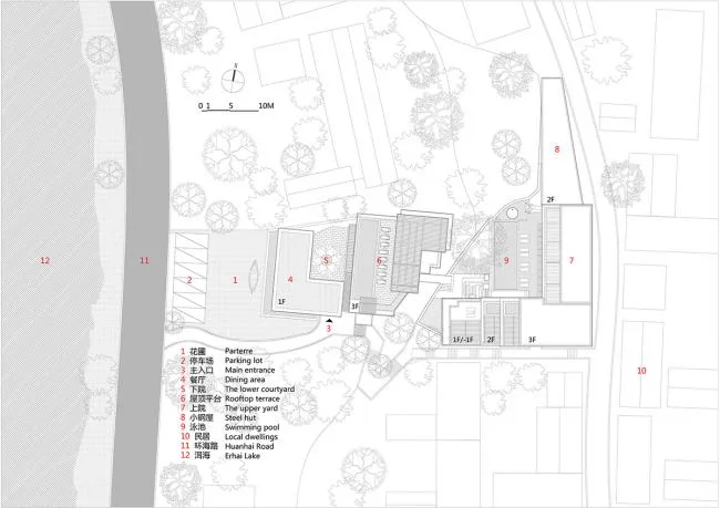 BIM Architecture | Sunset Glow Over Cang'er Lake: Notes on the Construction of the Slow House in Dali/IDO Yuanxiang Architecture+Chongqing Hexin Architectural Design Institute
