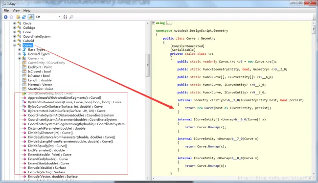 Dynamo programming in Revit - using decompilation tools to read the code of ProtoGeometry.dll in Dynamo