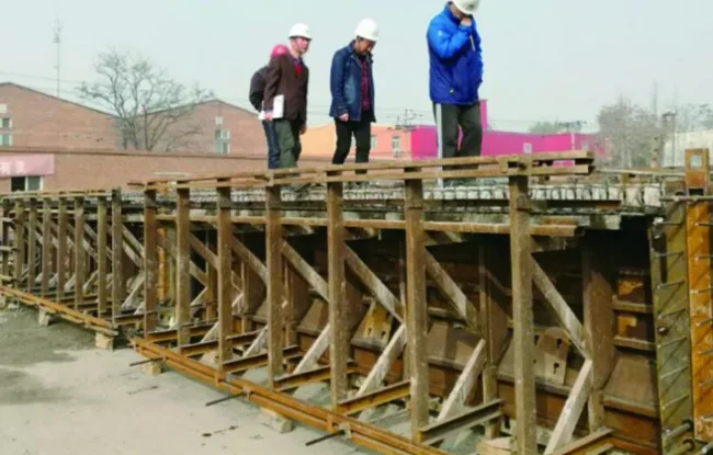 Prefabricated beam mold