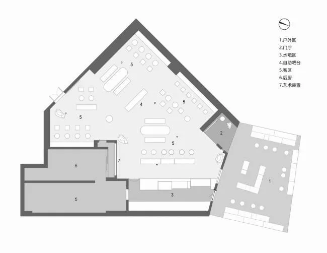 BIM Architecture | Urban Mountains and Rivers - HEYTEA Xiamen Panji Famous Brand Middle Store/BloomDesign Blooming Design