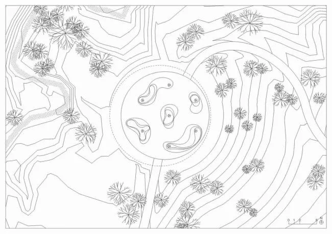 BIM Architecture | Carved Wood Bundle, Caring for Tranquility: Tippet Rise Art Exhibition Pavilion/K é r é Architecture