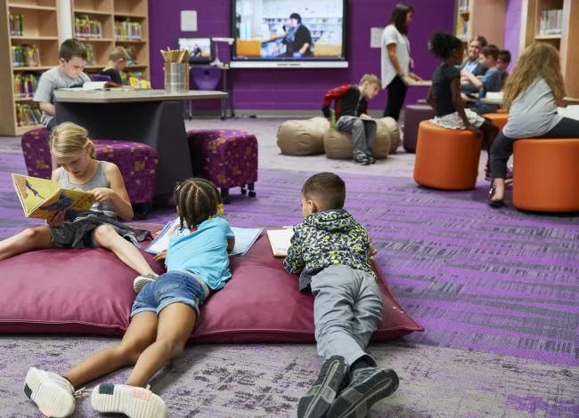 BIM Architecture | Open Interaction, Incorporating Geometric Elements: Rockford Public Elementary School/CannonDesign