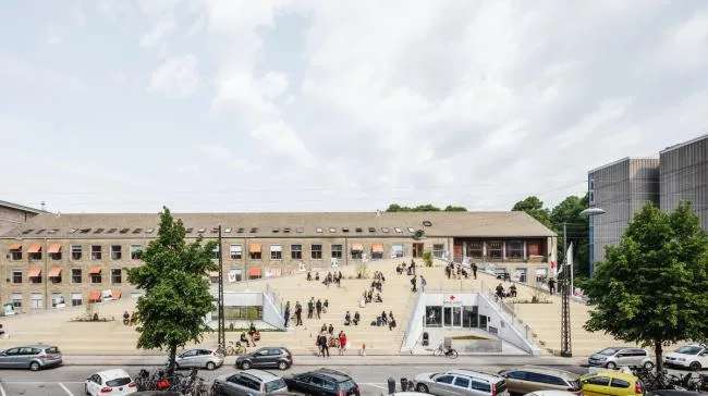 BIM Architecture | Developed on the Ground, Tilted Upward: Danish Red Cross Volunteer Home/COBE