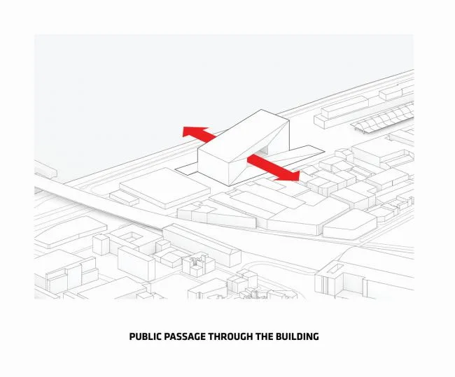 BIM Architecture | 'M É CA Cultural, Economic and Creative Center', Material Texture of Sandblasting Concrete/BIG
