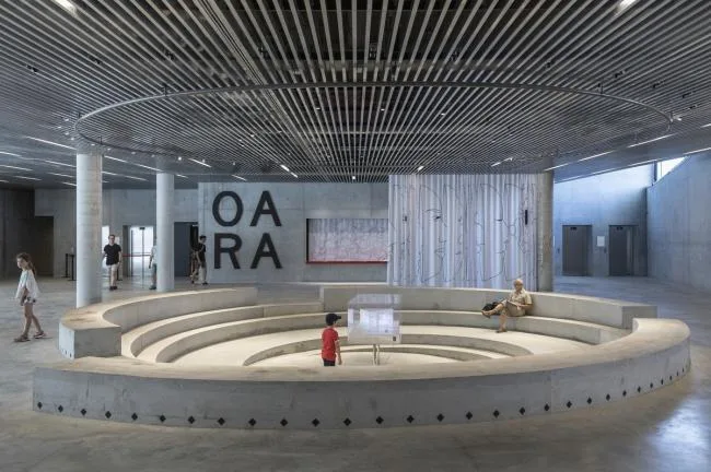 BIM Architecture | 'M É CA Cultural, Economic and Creative Center', Material Texture of Sandblasting Concrete/BIG