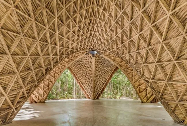 BIM Architecture | Luum Temple, Natural Beauty under Bamboo Parameter Digitization/CO-LAB Design Office