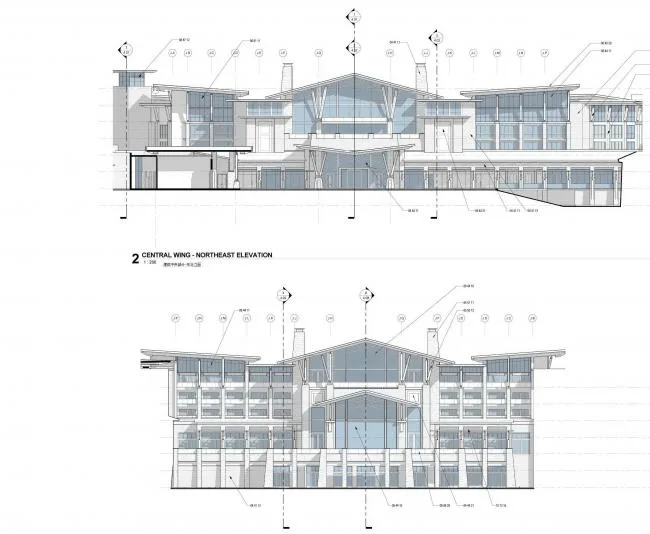 BIM Architecture | Enjoying Green Mountains and Blue Water Scenery, Showcasing Ancient and Intimate Appearance: Hilton Hotel Dali/CCDI+WATG