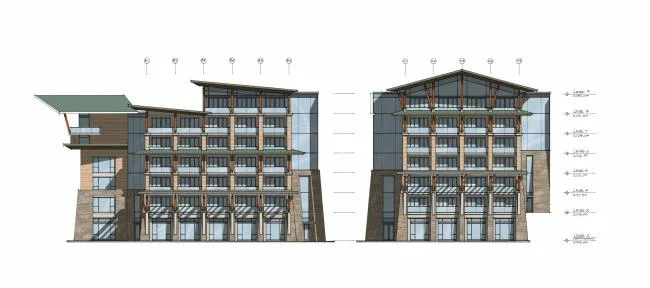 BIM Architecture | Enjoying Green Mountains and Blue Water Scenery, Showcasing Ancient and Intimate Appearance: Hilton Hotel Dali/CCDI+WATG