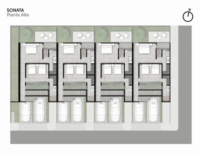 BIM Architecture | Sonata Room, using stairs to create intersecting public and private spaces/Arkham Projects
