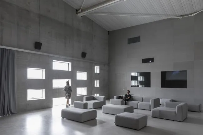 BIM Architecture | 'M É CA Cultural, Economic and Creative Center', Material Texture of Sandblasting Concrete/BIG