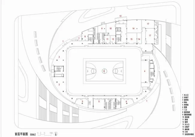 BIM Architecture | Beijing Architecture New Year's Eve Campus Gymnasium/Beijing Construction Engineering Architectural Design and Research Institute