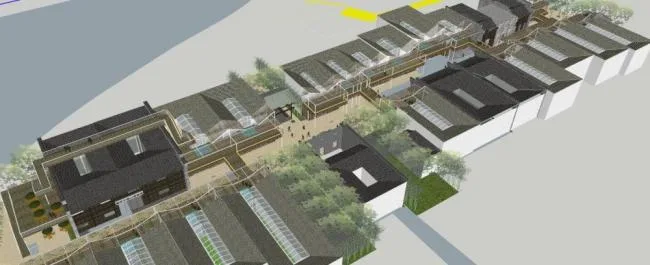 Sketchup Business Model | Commercial Street, New Chinese Style