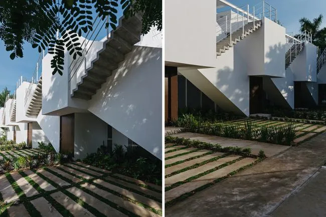 BIM Architecture | Sonata Room, using stairs to create intersecting public and private spaces/Arkham Projects